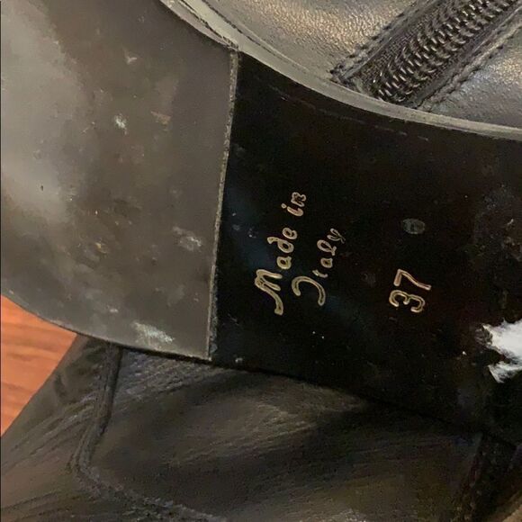 Eden Shoes black leather Over The Knee back buckle EU 37 Italy - Picture 10 of 12